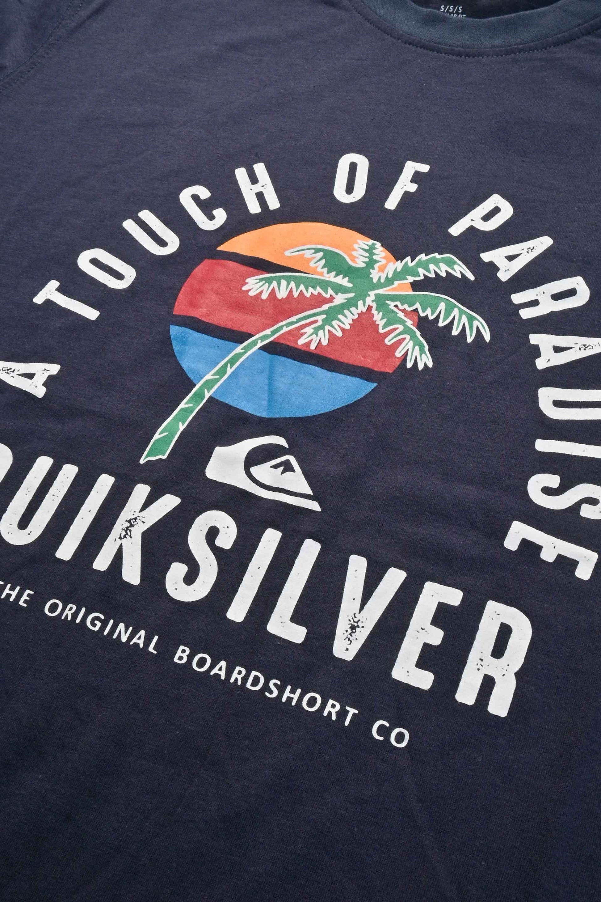 Quick Silver Men's Touch Of Paradise Printed Short Sleeve Tee Shirt Men's Tee Shirt HAS Apparel 