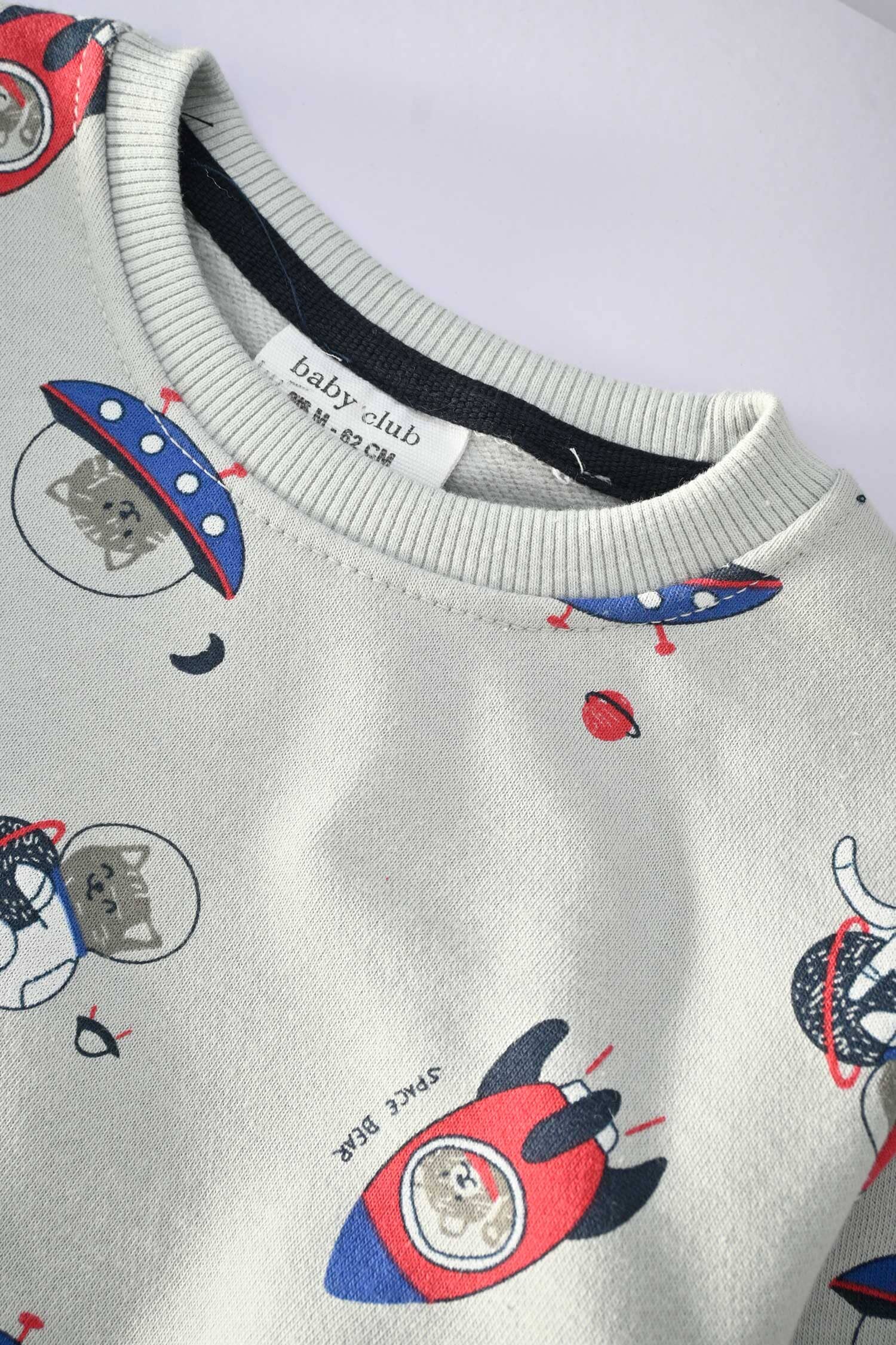 Baby Club Kid's Space Travel Printed Fleece Sweat Shirt Kid's Sweat Shirt Salman Rahim 