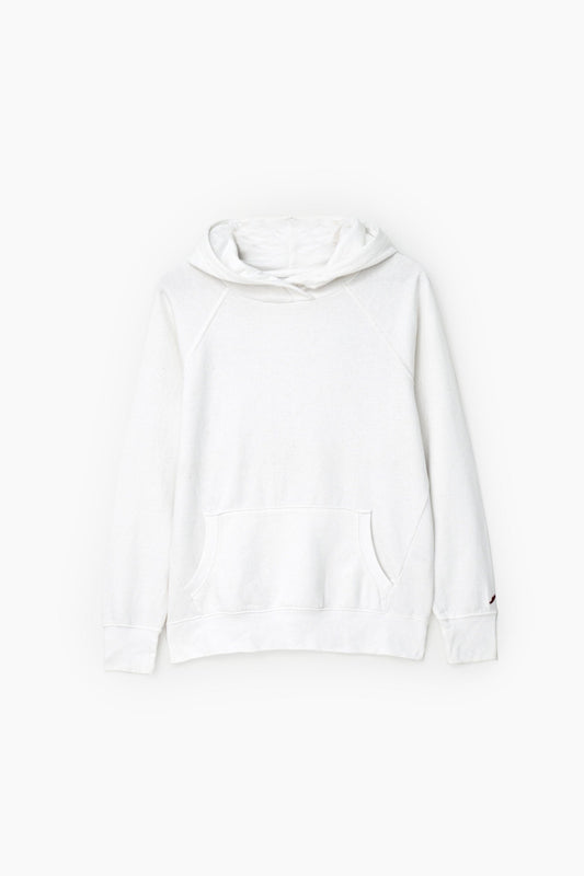 League Women's Raglan Sleeve Fleece Pullover Hoodie Women's Pullover Hoodie Minhas Garments White S 