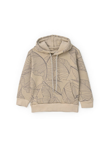 HM Kid's Leaf Printed Fleece Pullover Hoodie Kid's Pullover Hoodie HM Garments (Sale Basis) Skin 1-2 Years 