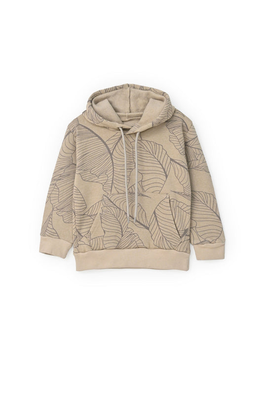 HM Kid's Leaf Printed Fleece Pullover Hoodie Kid's Pullover Hoodie HM Garments (Sale Basis) Skin 1-2 Years 