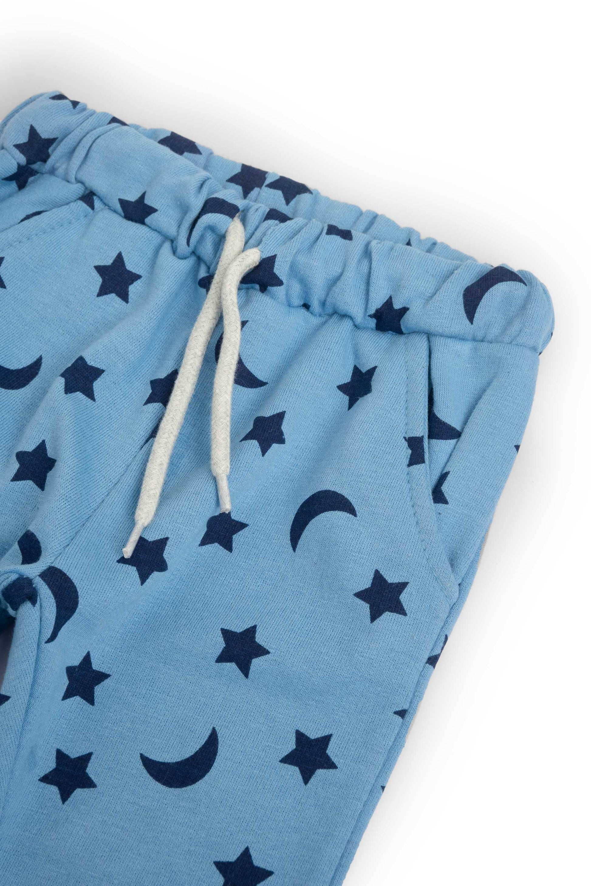 Lefties Kid's Star & Moon Printed Fleece Jogger Pants Kid's Trousers SNR 