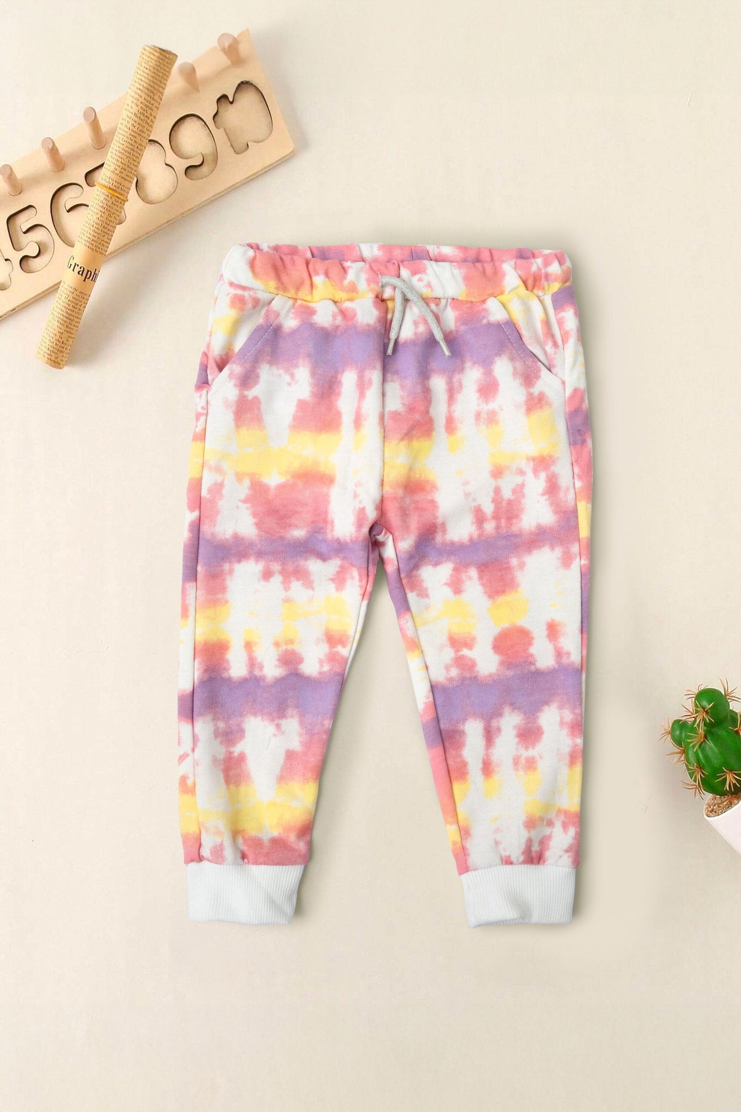 Lefties Kid's Tie & Dye Style Terry Jogger Pants Kid's Trousers SNR 