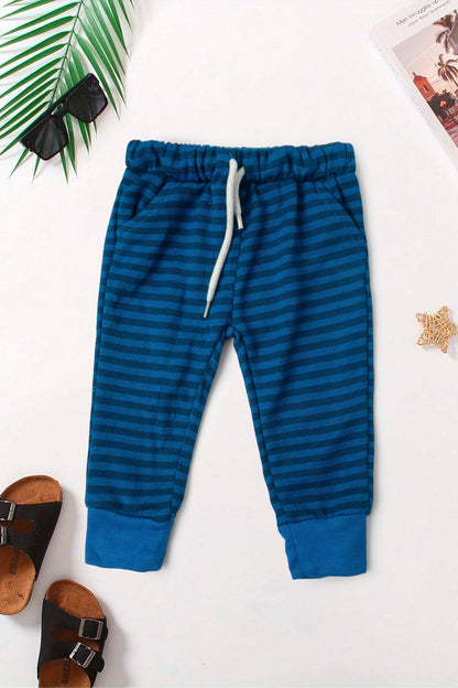 Lefties Kid's Brussels Striped Design Jogger Pants Kid's Trousers SNR 