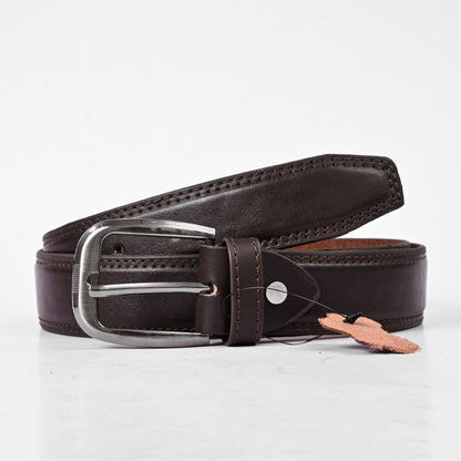 L&L Men's Arnhem Genuine Leather Belt Men's Belt LNL Chocolate 30-32 