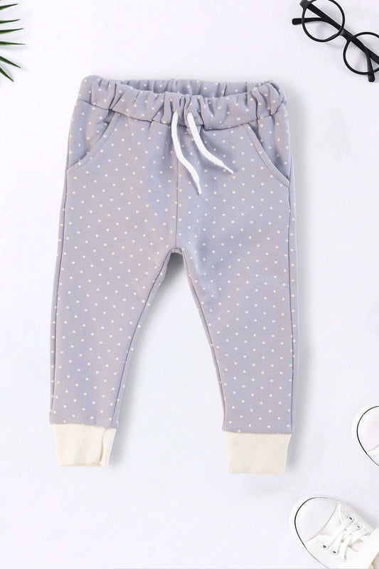 Lefties Kid's Dots Design Fleece Jogger Pants Kid's Trousers SNR 