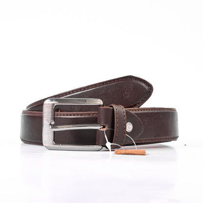 L&L Men's Chunox Leather Belt Men's Belt LNL Brown 30-32 