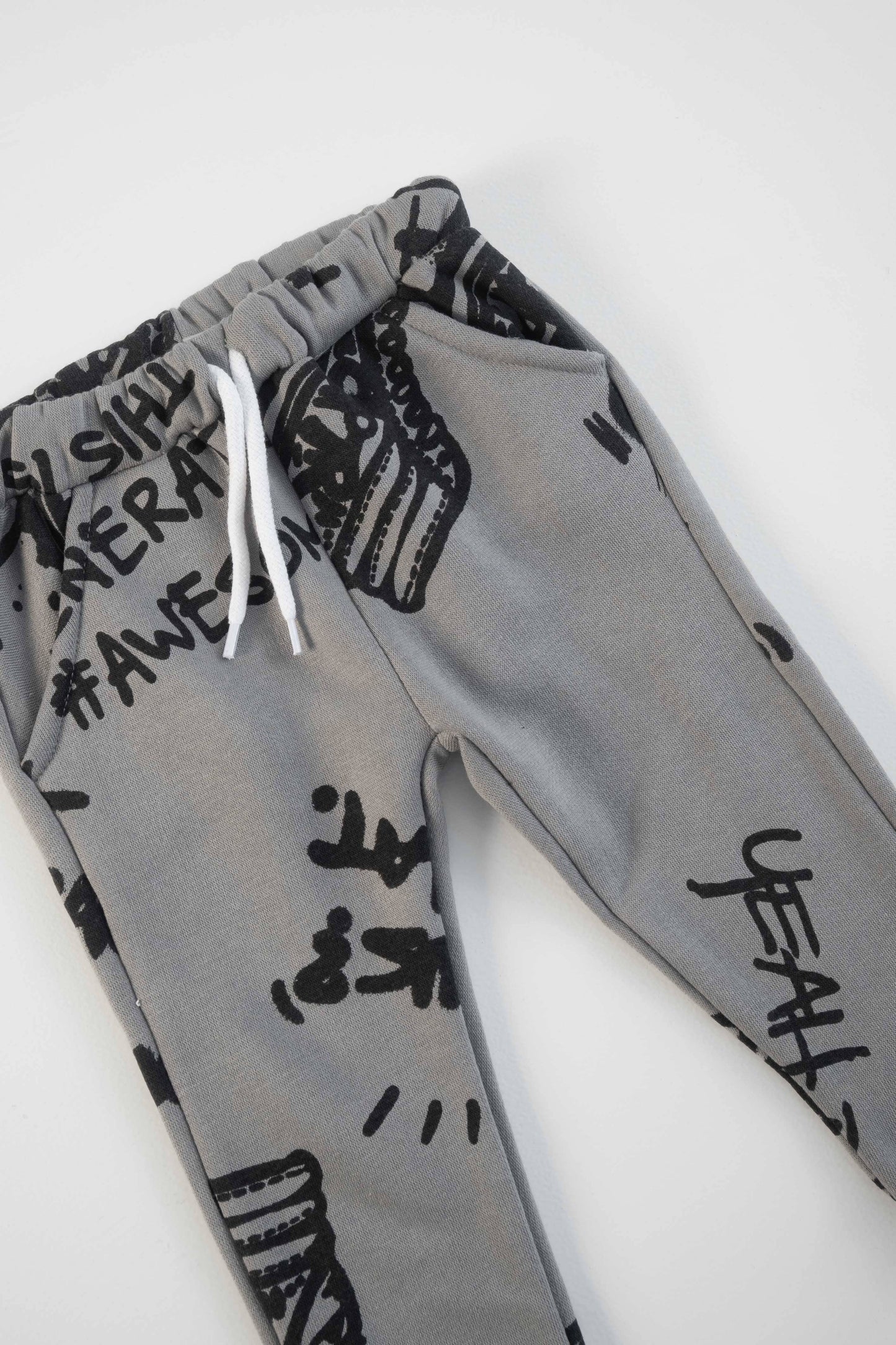 Lefties Boy's Yeah Bro Awesome Printed Fleece Minor Fault Jogger Pants Boy's Sweat Pants SNR 