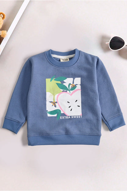 Tiny Teen Girl's Extra Sweet Printed Fleece Sweat Shirt Girl's Sweat Shirt SNR 