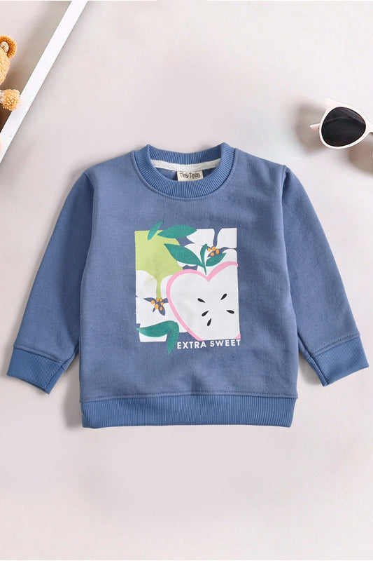 Tiny Teen Girl's Extra Sweet Printed Fleece Sweat Shirt Girl's Sweat Shirt SNR 