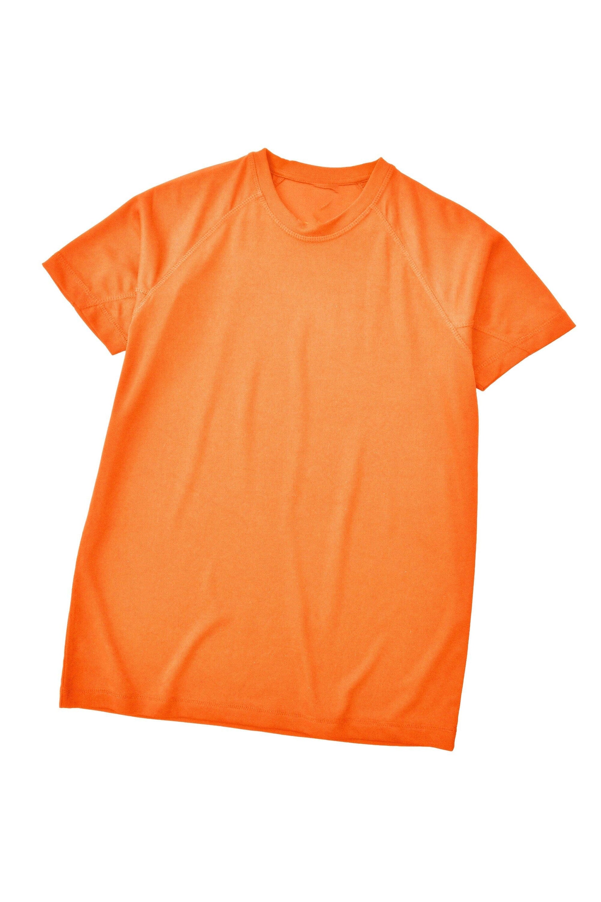 Prime Men's Reglan Sleeve Solid Design Minor Fault Tee Shirt Men's Tee Shirt Image Orange XS 