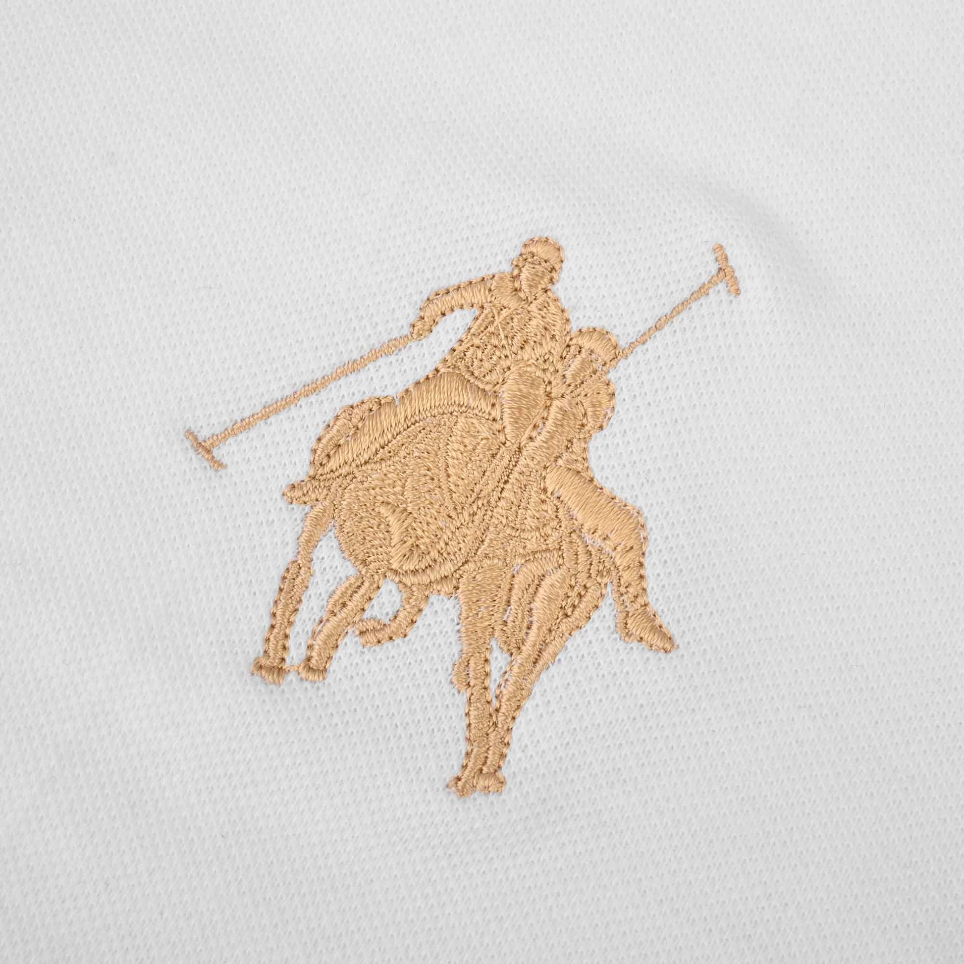 Polo Republica Men's Twin Horse Rider & Crest 3 Embroidered Short Sleeve Polo Shirt Men's Polo Shirt Polo Republica 