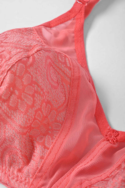 France Beauty Women's Net Design Jacquard Bra Women's Lingerie RAM 