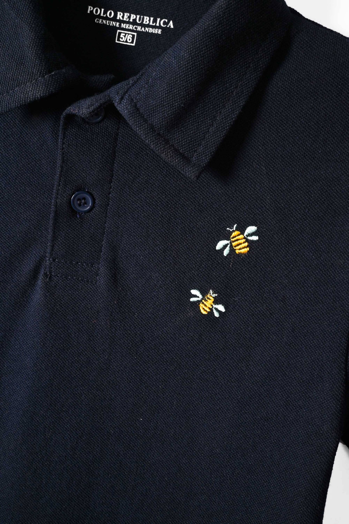 Polo Republica Kid's Bees Embroidered Polo Shirt Kid's Polo Polo Republica 