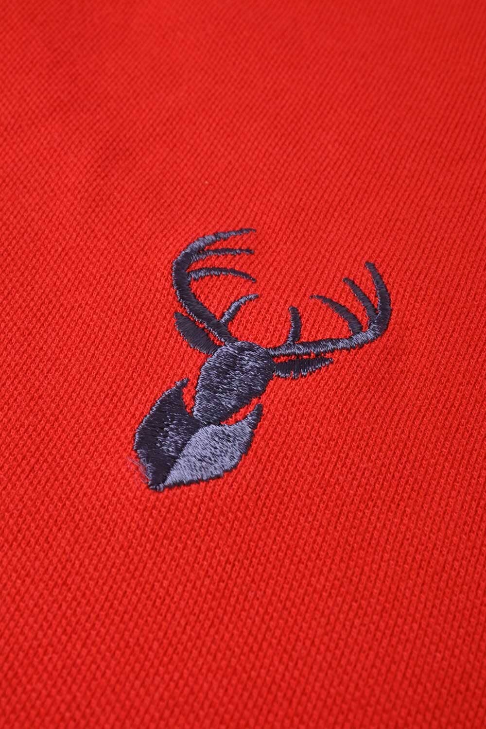 Polo Republica Men's Deer & Crest Embroidered Short Sleeve Polo Shirt Men's Polo Shirt Polo Republica 