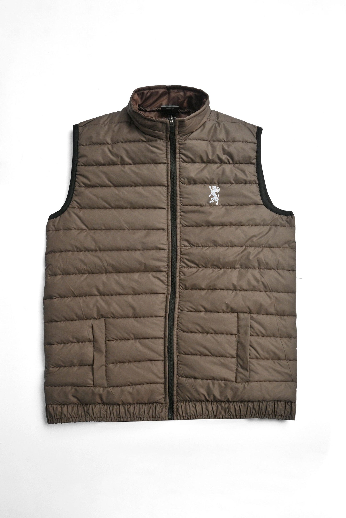 The Burnt Soul Men's Embroidered Sleeveless Puffer Gilet Men's Gilet IBT 