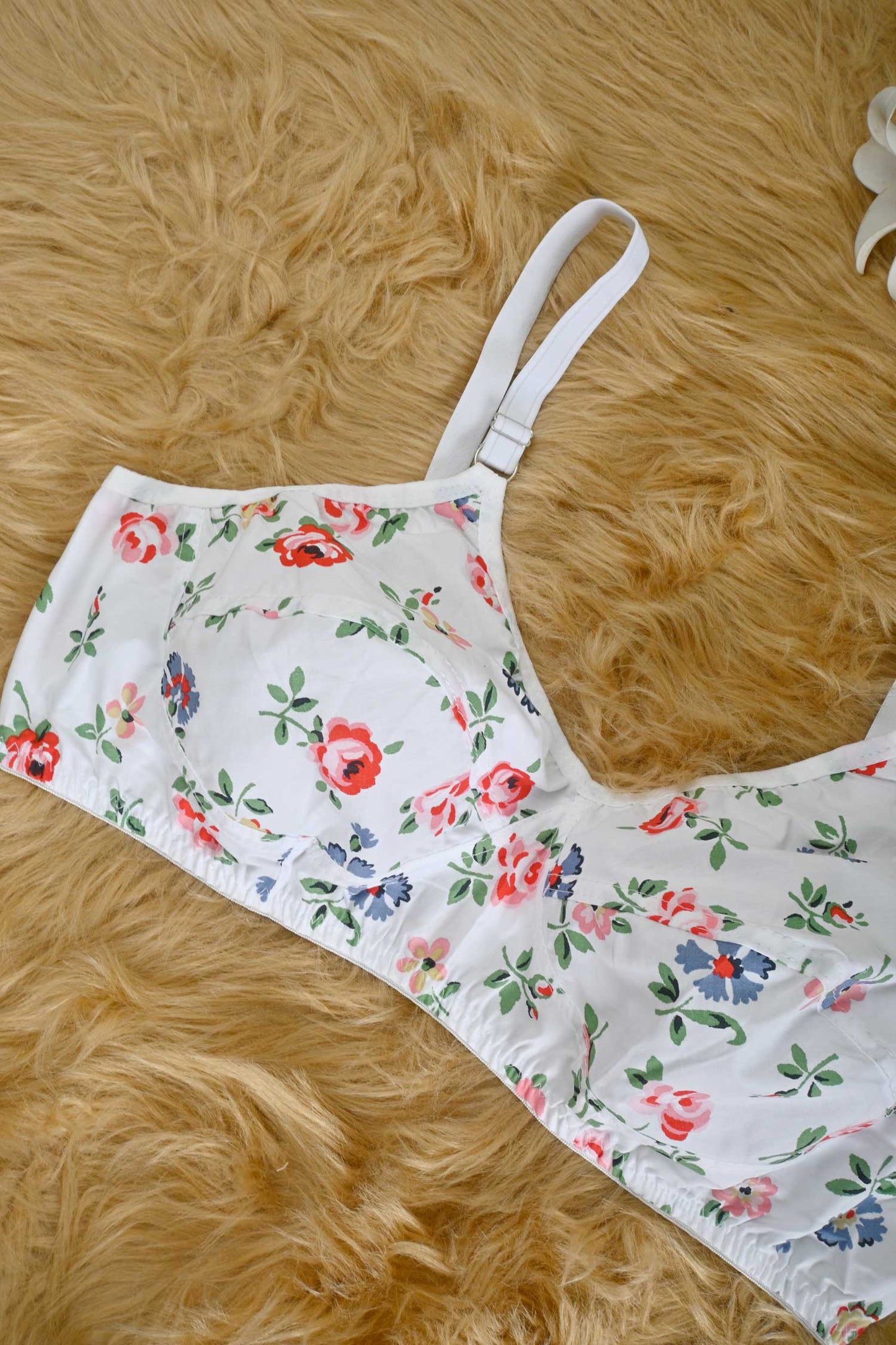 Women's Rose Printed Basic Cotton Bra Women's Lingerie CPKM 