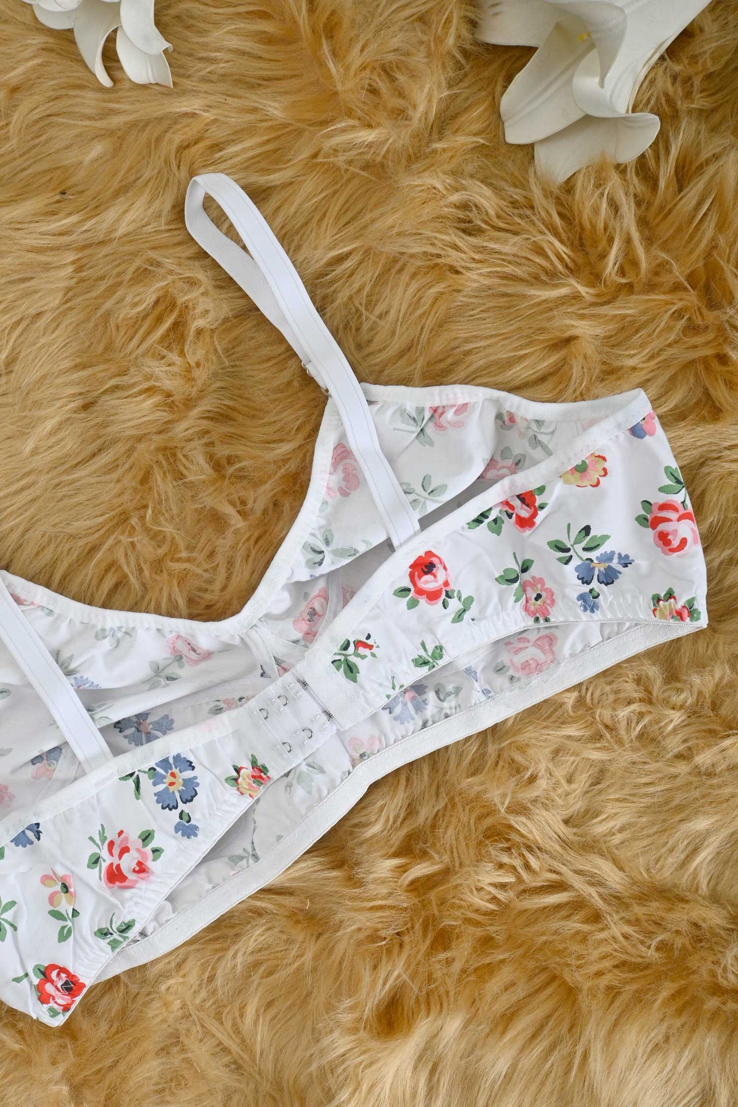 Women's Rose Printed Basic Cotton Bra Women's Lingerie CPKM 