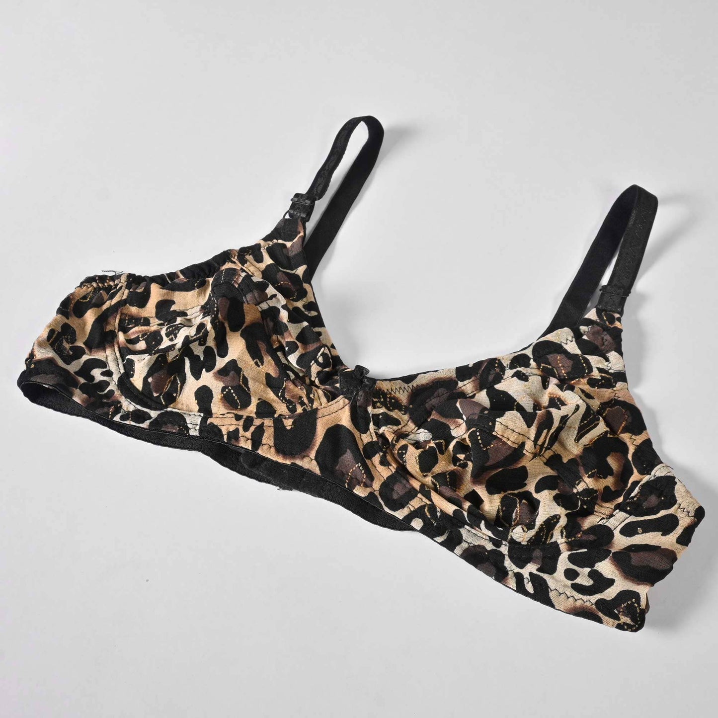 D.Dream Women's Leopard Printed Stretched Comfort Bra Women's Lingerie SRL 