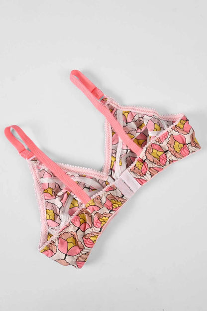 AJ Women's Lining Printed Basic Cotton Bra