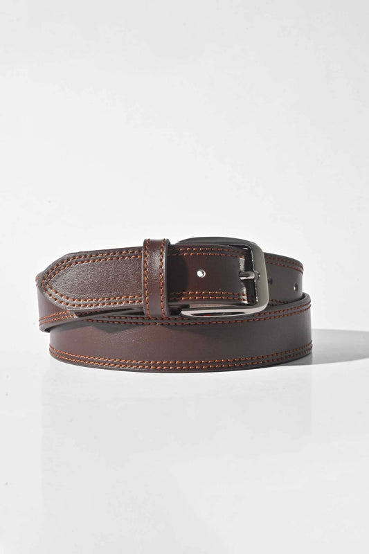 Men's Solid Design Classic Leather Belt Men's Belt LNL 