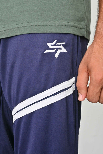 Men's Embroidered Logo & Stripes Style Activewear Trousers Men's Trousers IBT 