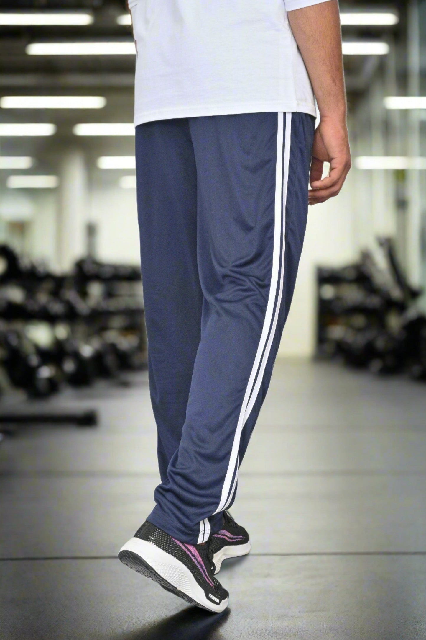 Men's Logo Embroidered & Double Side Panels Style Activewear Trousers Men's Trousers IBT 