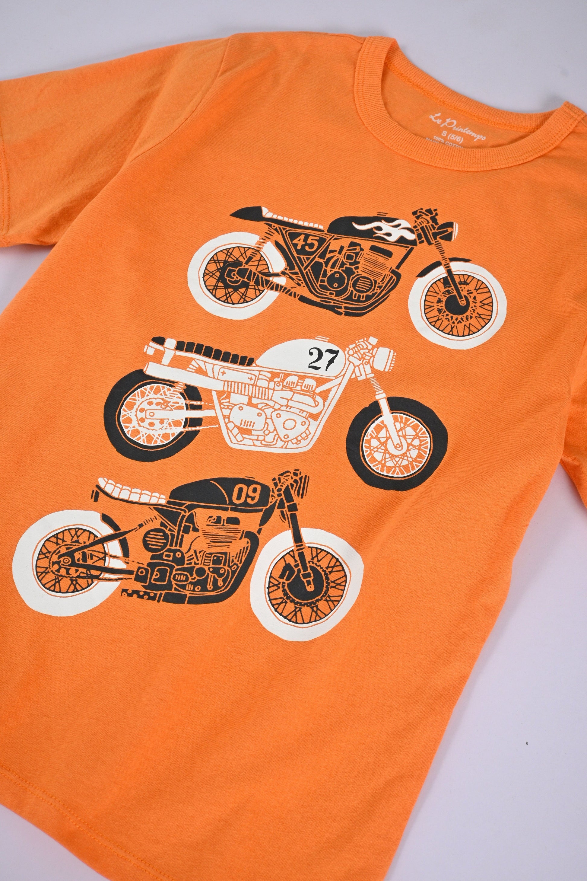 Le Printemps Boy's Motorbike Printed Tee Shirt Boy's Tee Shirt Athar Traders 