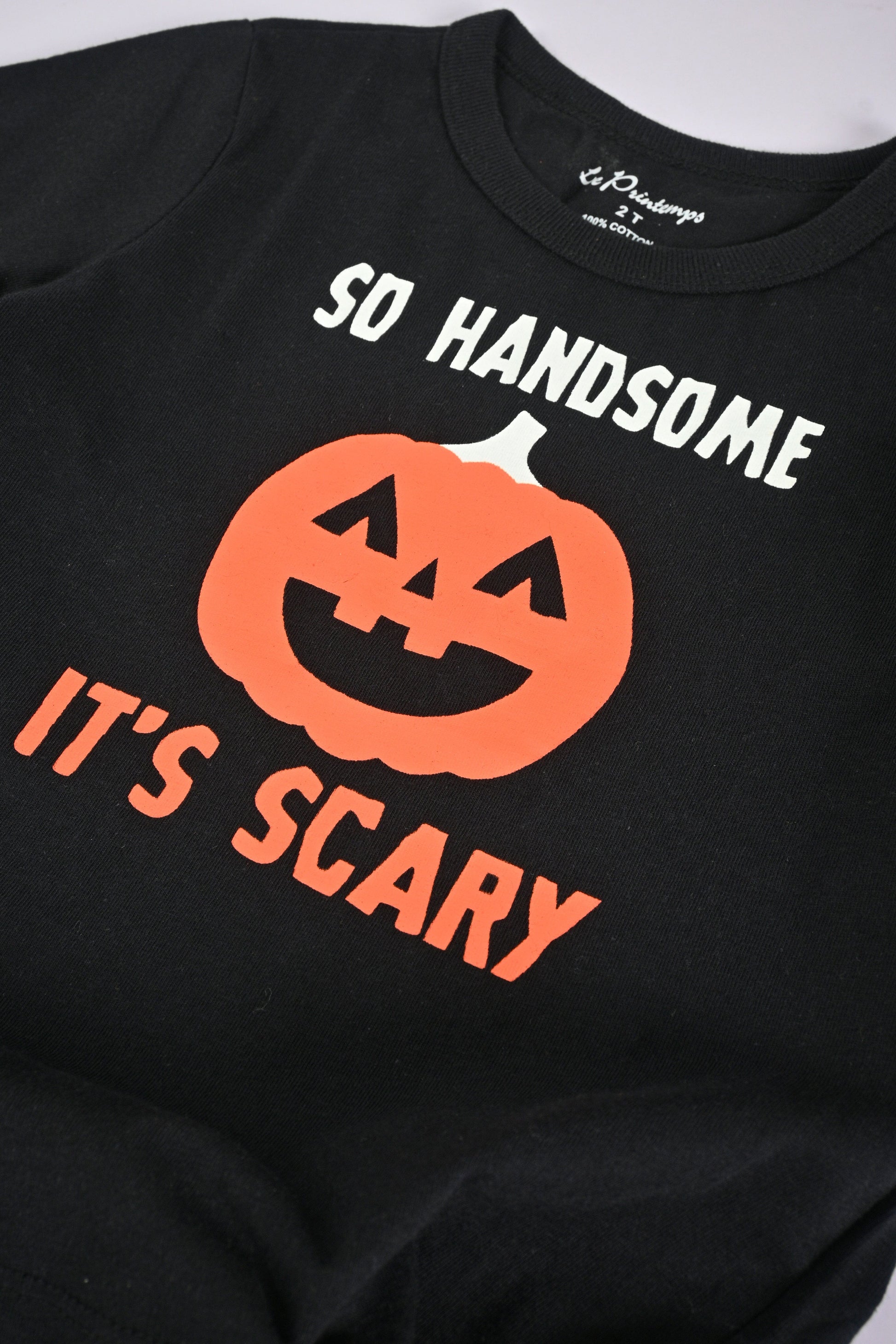 Le Printemps Kid's It's Scary Printed Tee Shirt