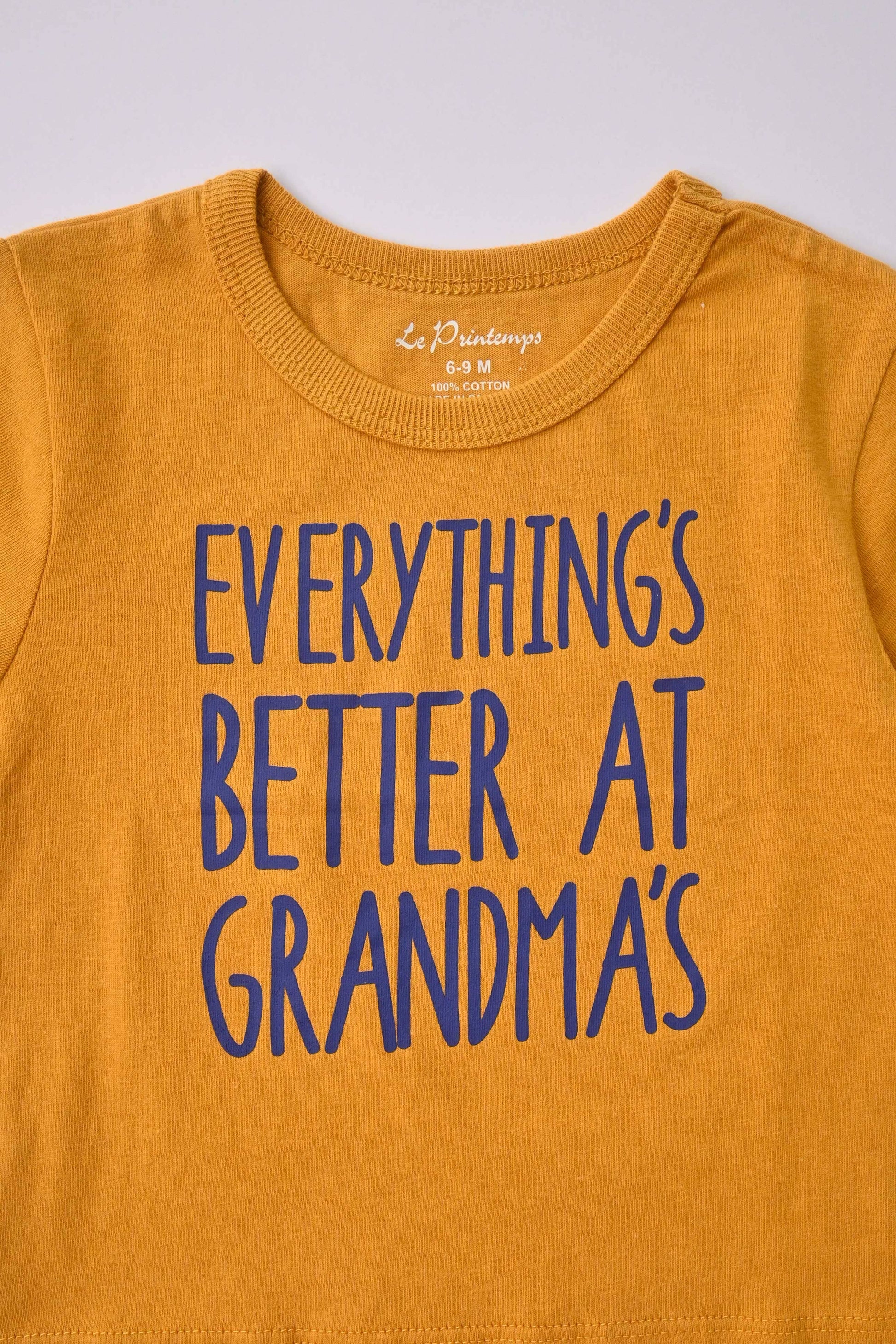 Le Printemps Kid's Everything's Better At Grandma's Printed Tee Shirt Kid's Tee Shirt Athar Traders 