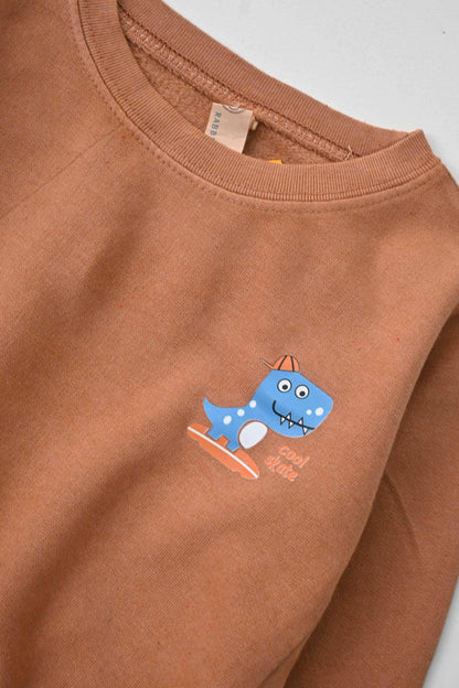 Rabbit Skins Kid's Cool Skate Printed Fleece Minor Fault Sweatshirt Kid's Sweat Shirt SNR 