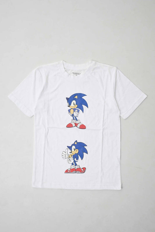 Polo Republica Boy's Superhero Sonic Printed Tee Shirt Boy's Tee Shirt Polo Republica White 9-10 Years 