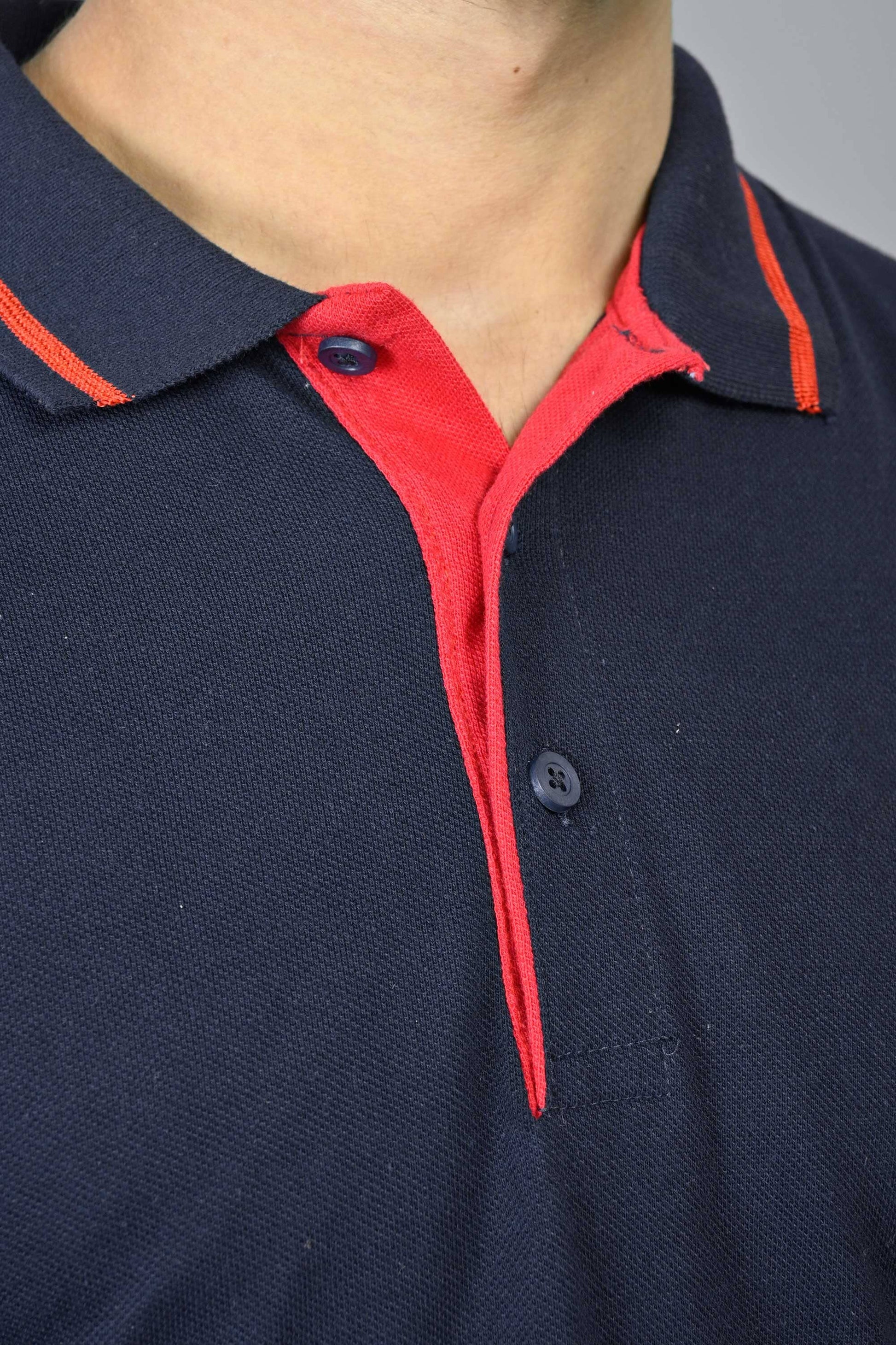 Max 21 Men's Contrast Placket Design Classic Polo Shirt Men's Polo Shirt SZK 