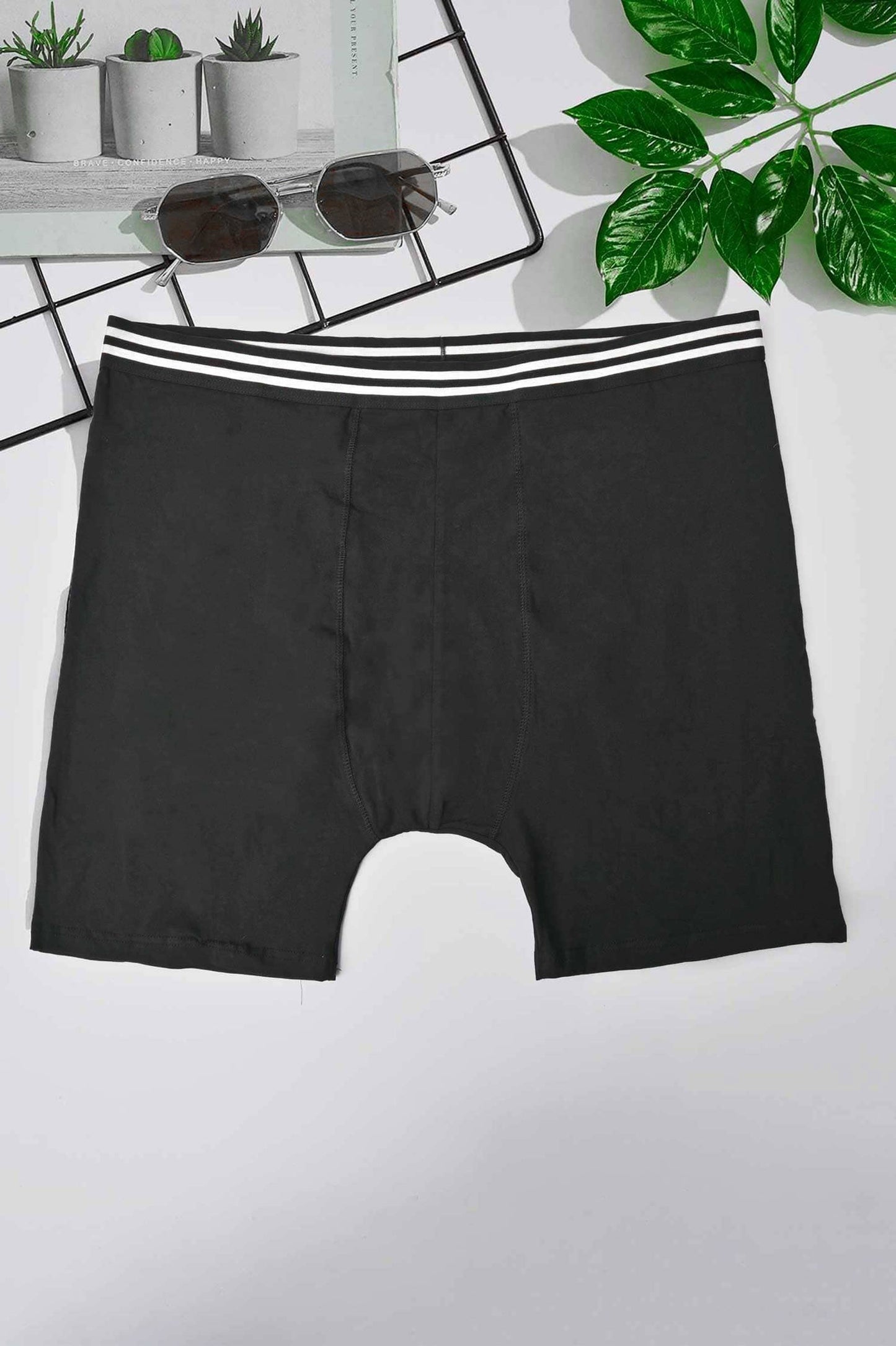 BD Men's Tipped Olinda Minor Fault Boxer Shorts Minor Fault Image Garments (Pvt.) Ltd. Black 2XL 