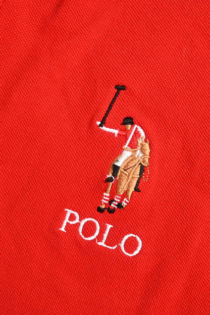 Polo Republica Men's Signature Pony Polo Embroidered Contrast Panel Polo Shirt Men's Polo Shirt Polo Republica 