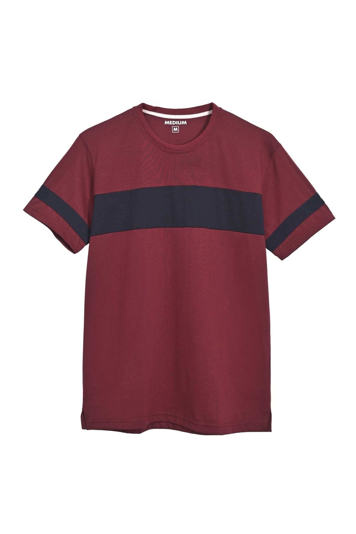 Men's Contrast Style Sleeves Classic Crew Neck Tee Shirt Men's Tee Shirt IBT 