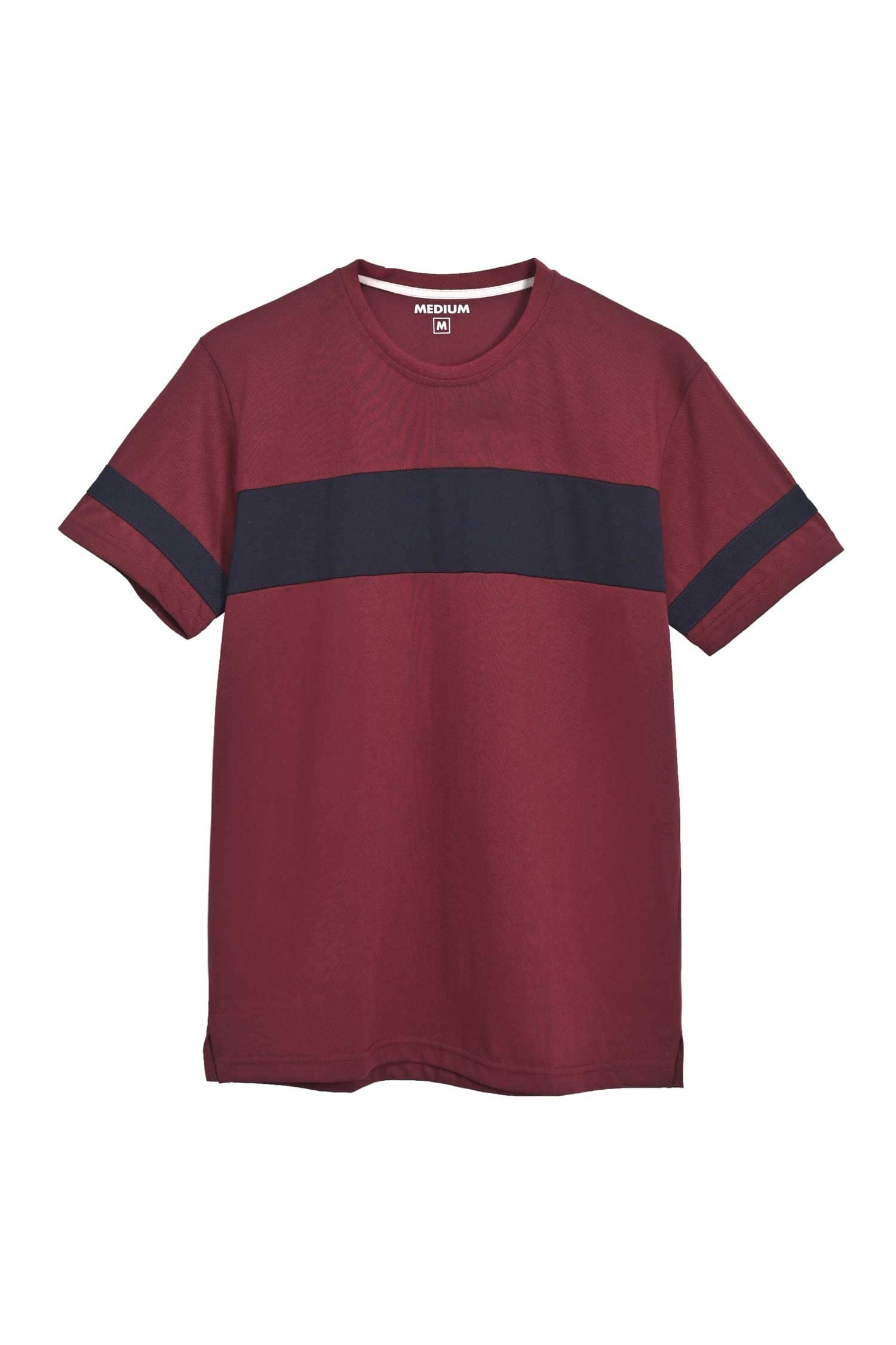 Men's Contrast Style Sleeves Classic Crew Neck Tee Shirt Men's Tee Shirt IBT 