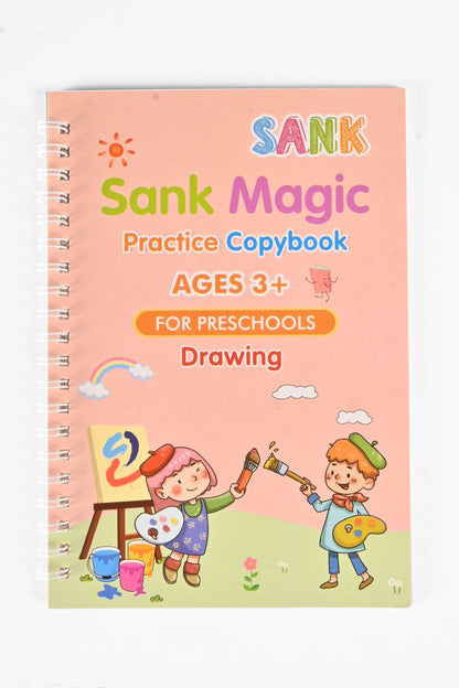 Sank Magic Practice Copybook For Preschools Drawing - Pack of 4 Book SDQ 