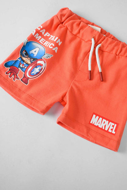 Tiny Teen Baby Kid's Captain America Printed Shorts Kid's Shorts SNR 