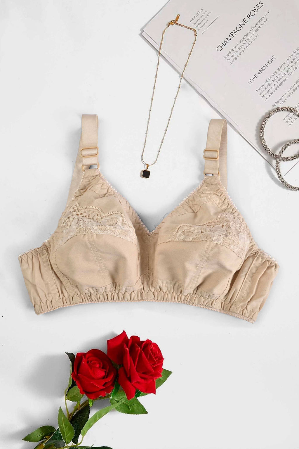 Women's Cotton Chantelle Lace Bra