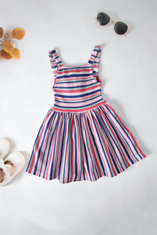 Girl's Chemnitz Striped Style Frock