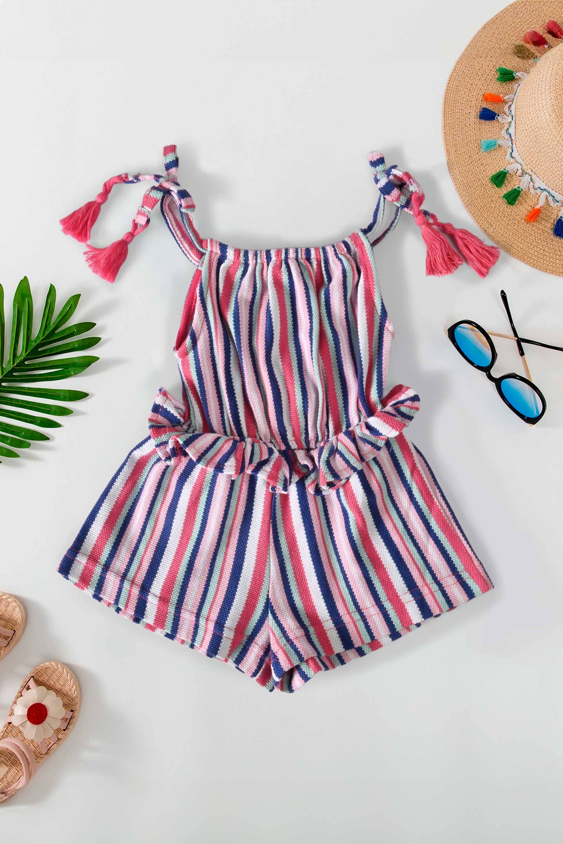 Cut Label Girl's Marseille Striped Romper