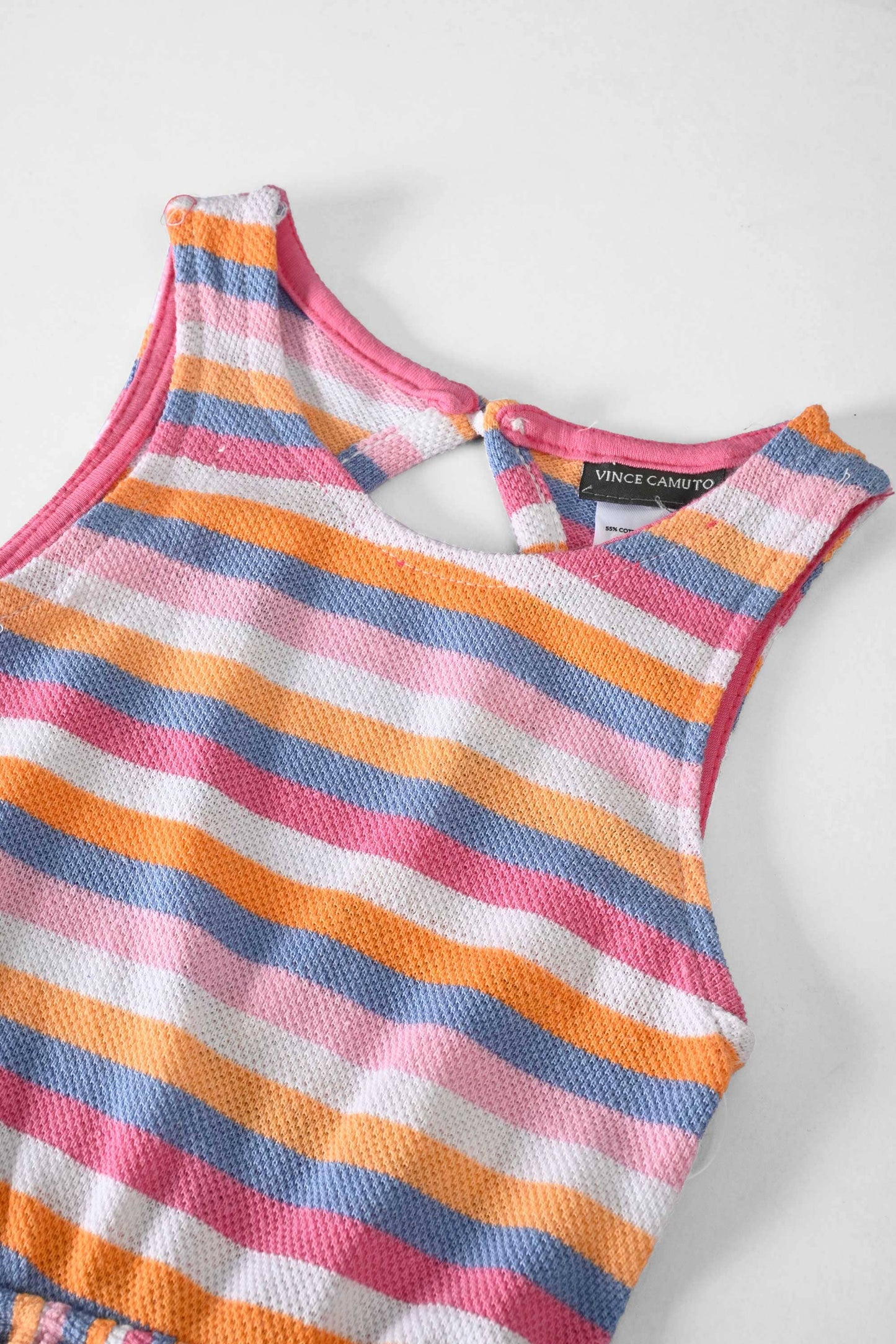 VC Girl's Kassel Striped Design Frock