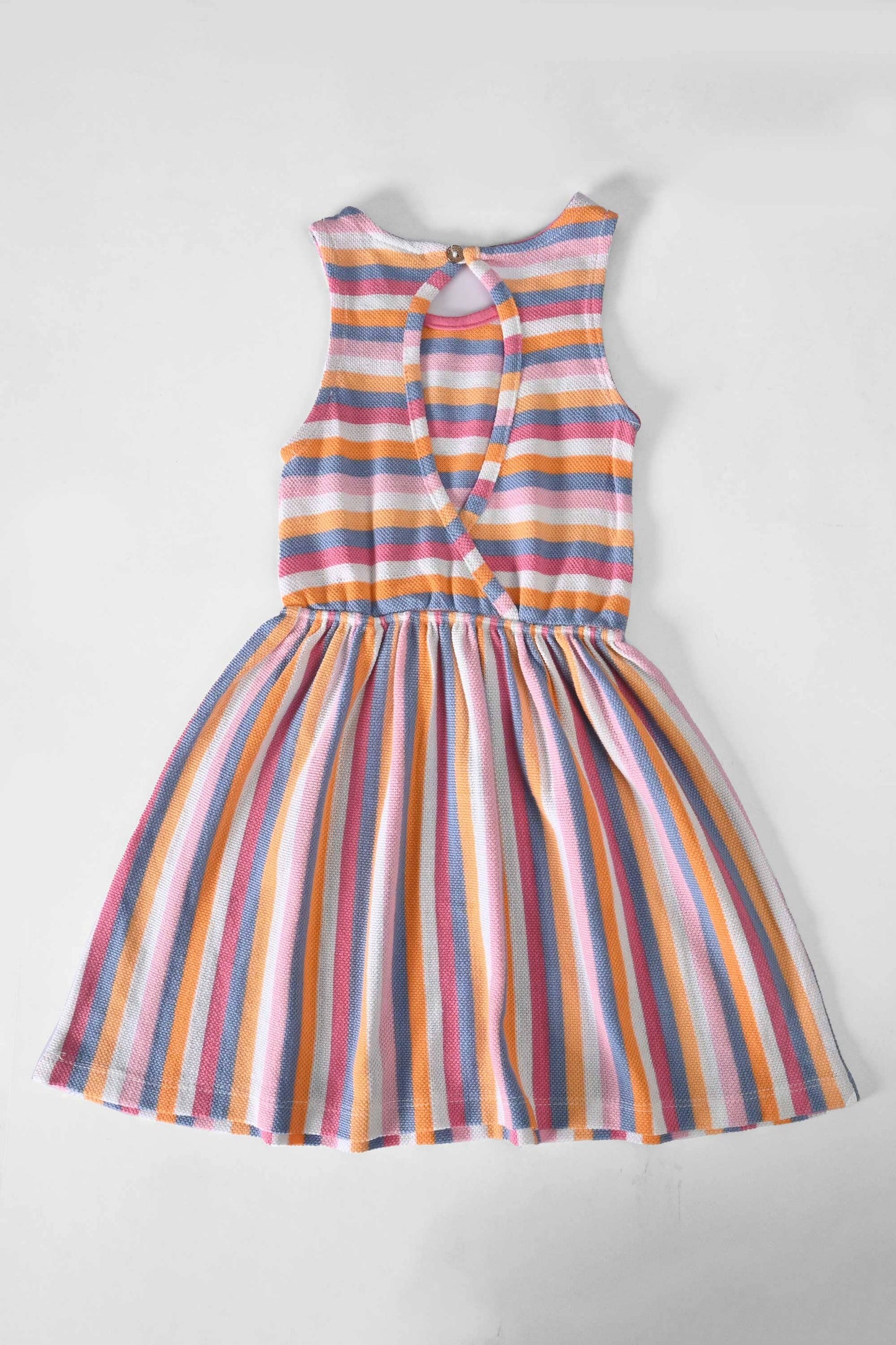 VC Girl's Kassel Striped Design Frock