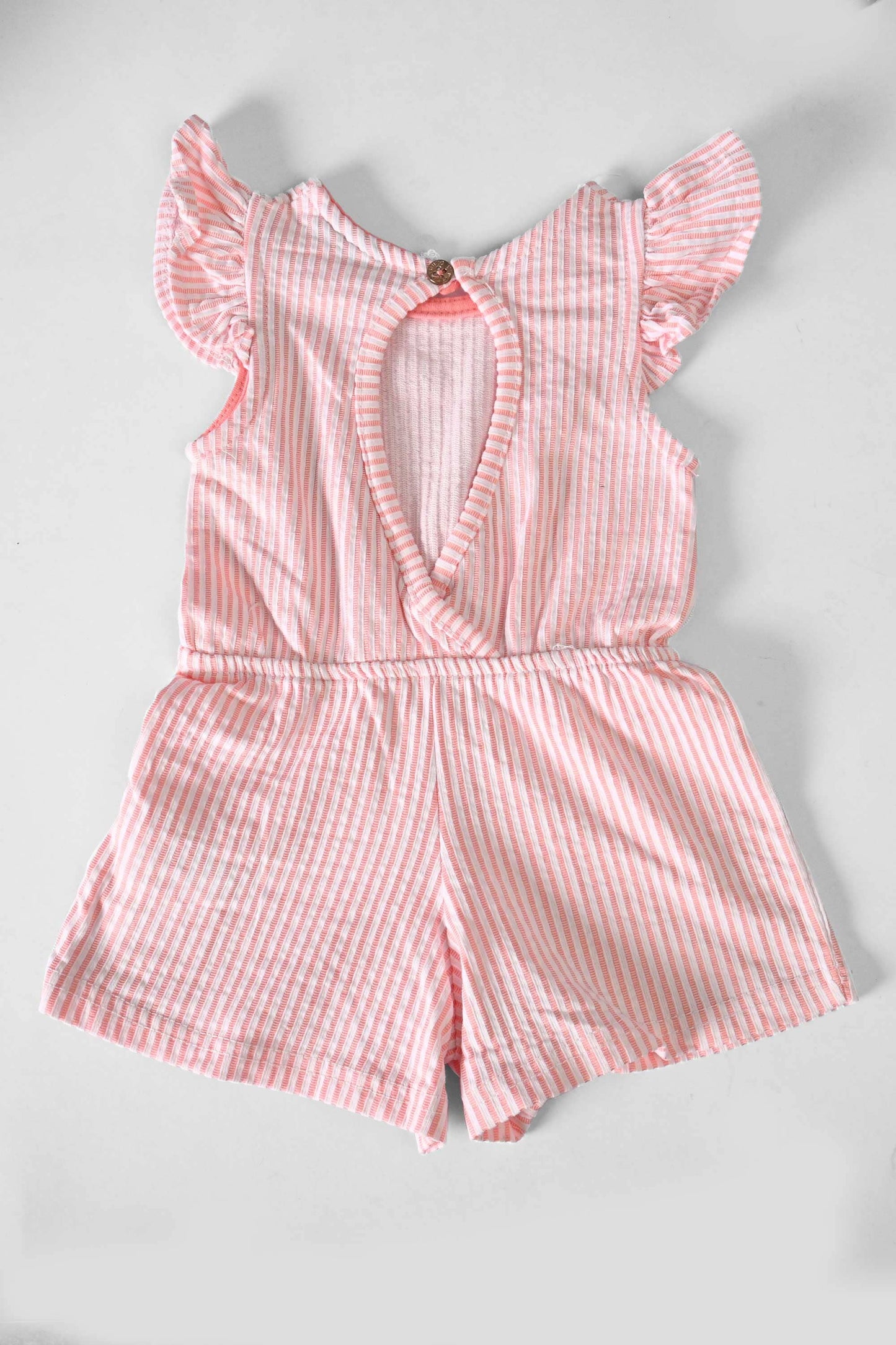 VC Girl's Dresden Striped Design Premium Romper