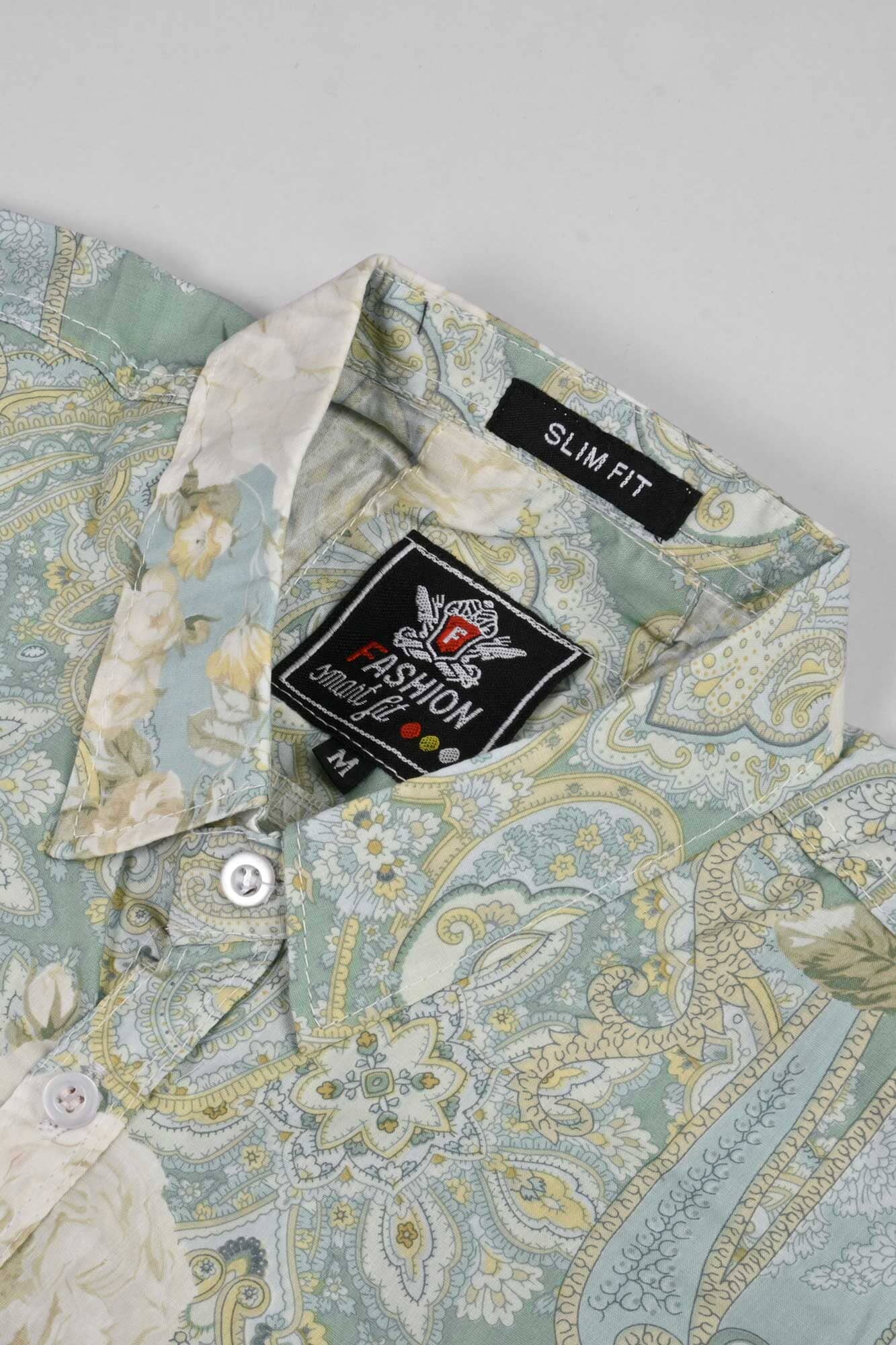 Fashion Men's Rose Printed Slim Fit Casual Shirt Men's Casual Shirt First Choice 