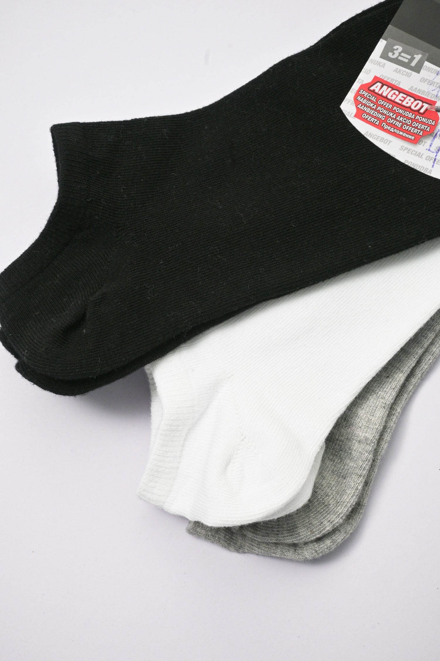 Identic Men's No Show Socks - Pack Of 3 Socks Paragon Fashion 