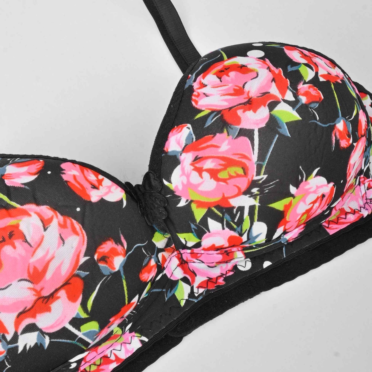 Say Yes Women's Mini Floral Printed Soft Padded Bra