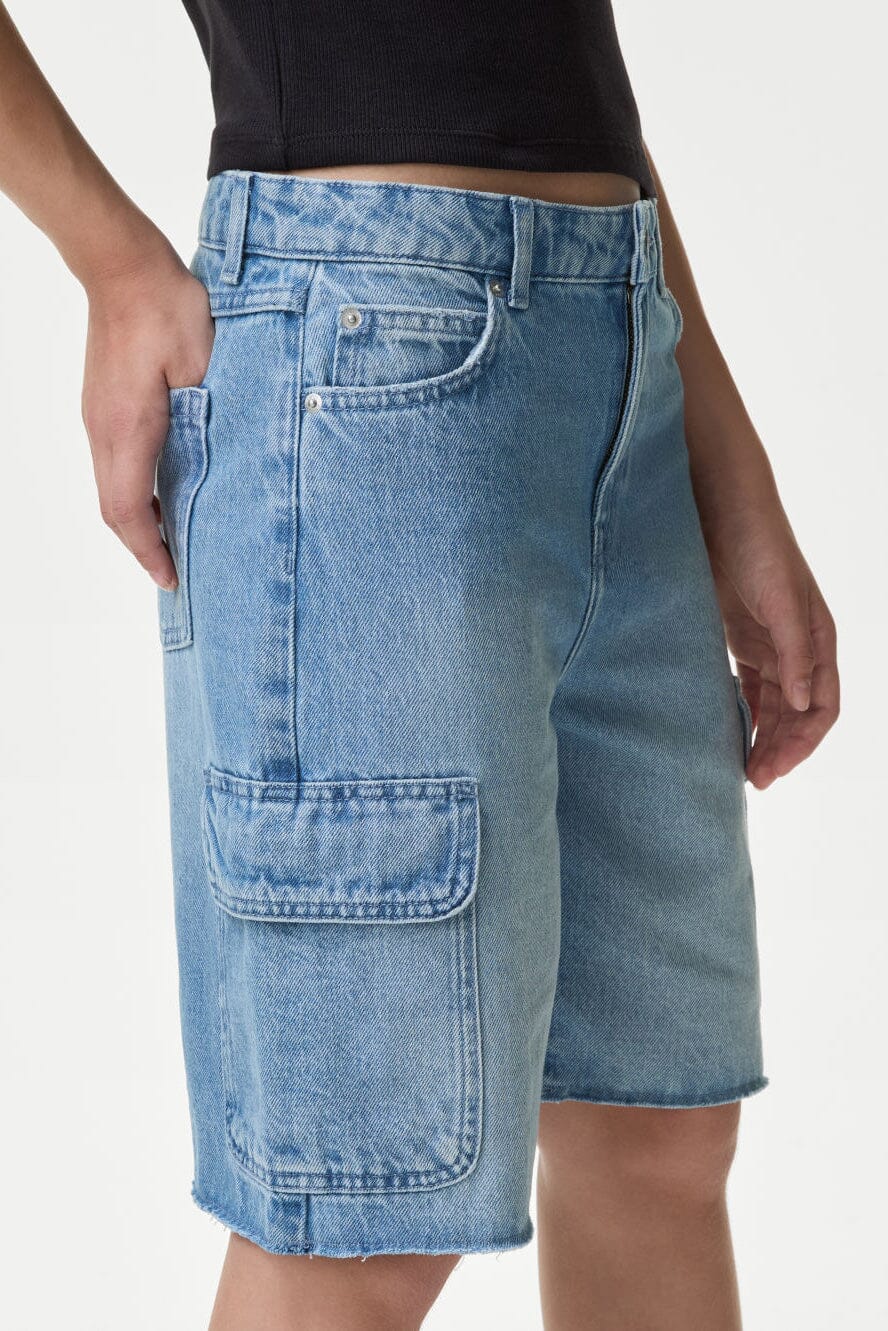 Cut Label Girl's Hanover Denim Shorts Girl's Shorts HAS Apparel 