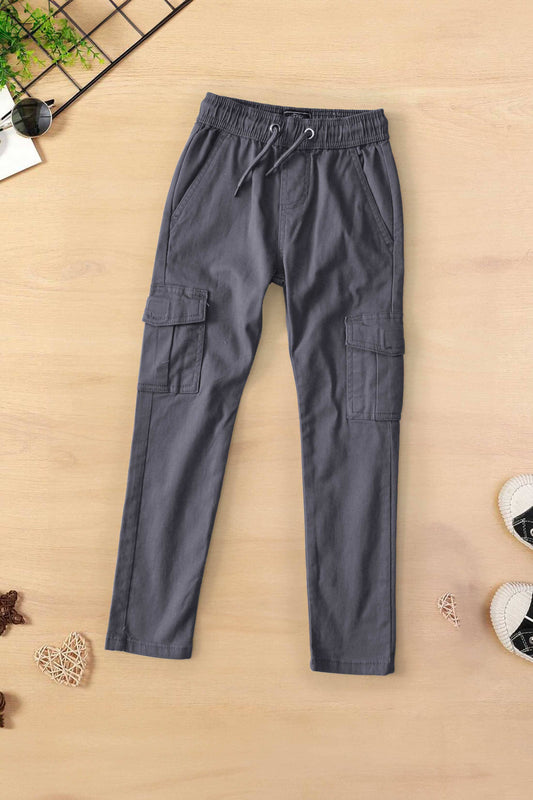 Fashion Classic Boy's Cargo Pants Boy's Trousers HAH Enterprise Graphite 4 Years 